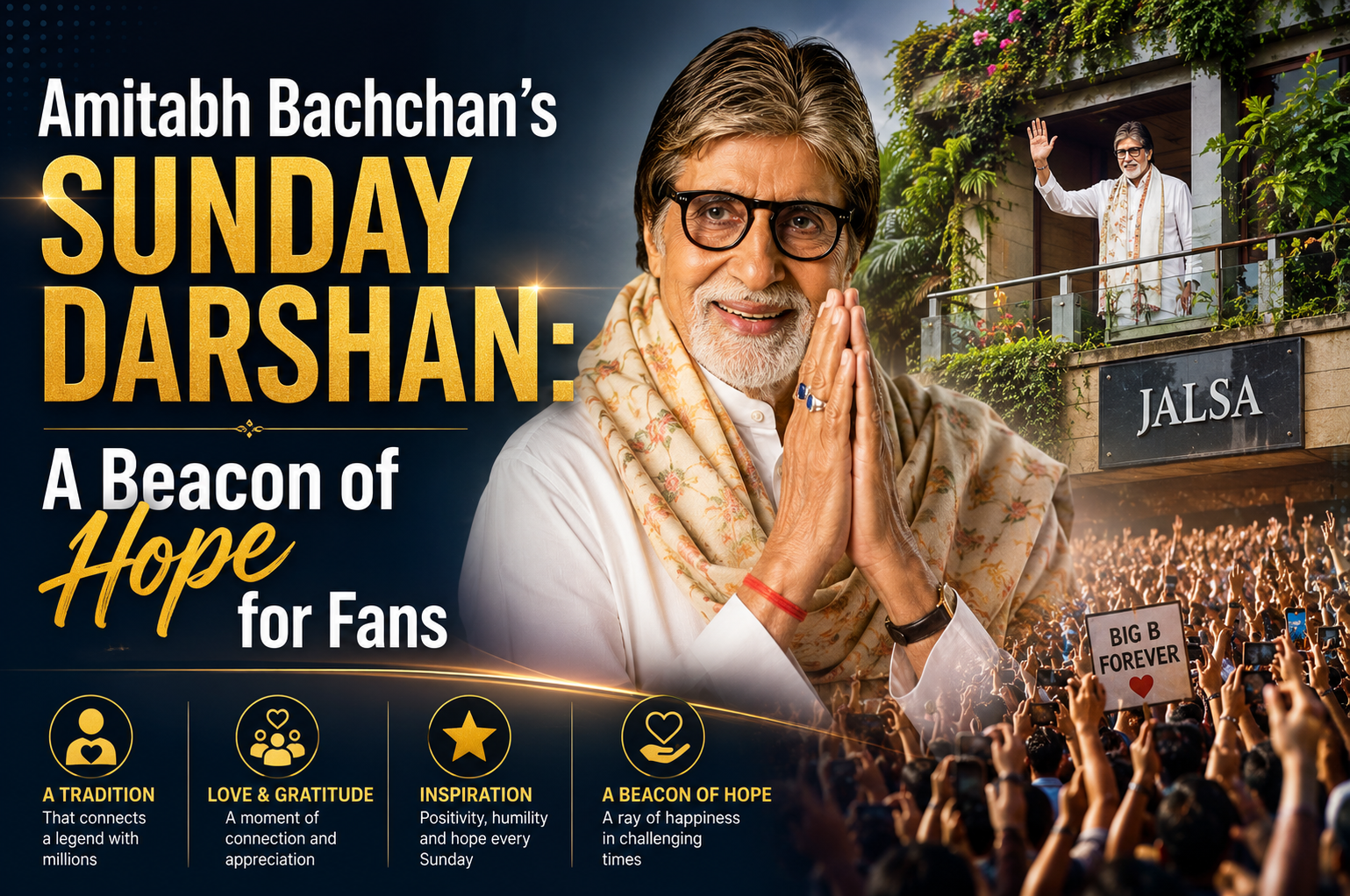 Amitabh Bachchan's Sunday Darshan A Beacon of Hope for Fans