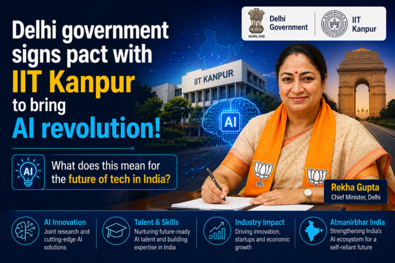 Delhi government signs pact with IIT Kanpur to bring AI revolution! What does this mean for the future of tech in India #AI #IITKanpur #DelhiGovernment