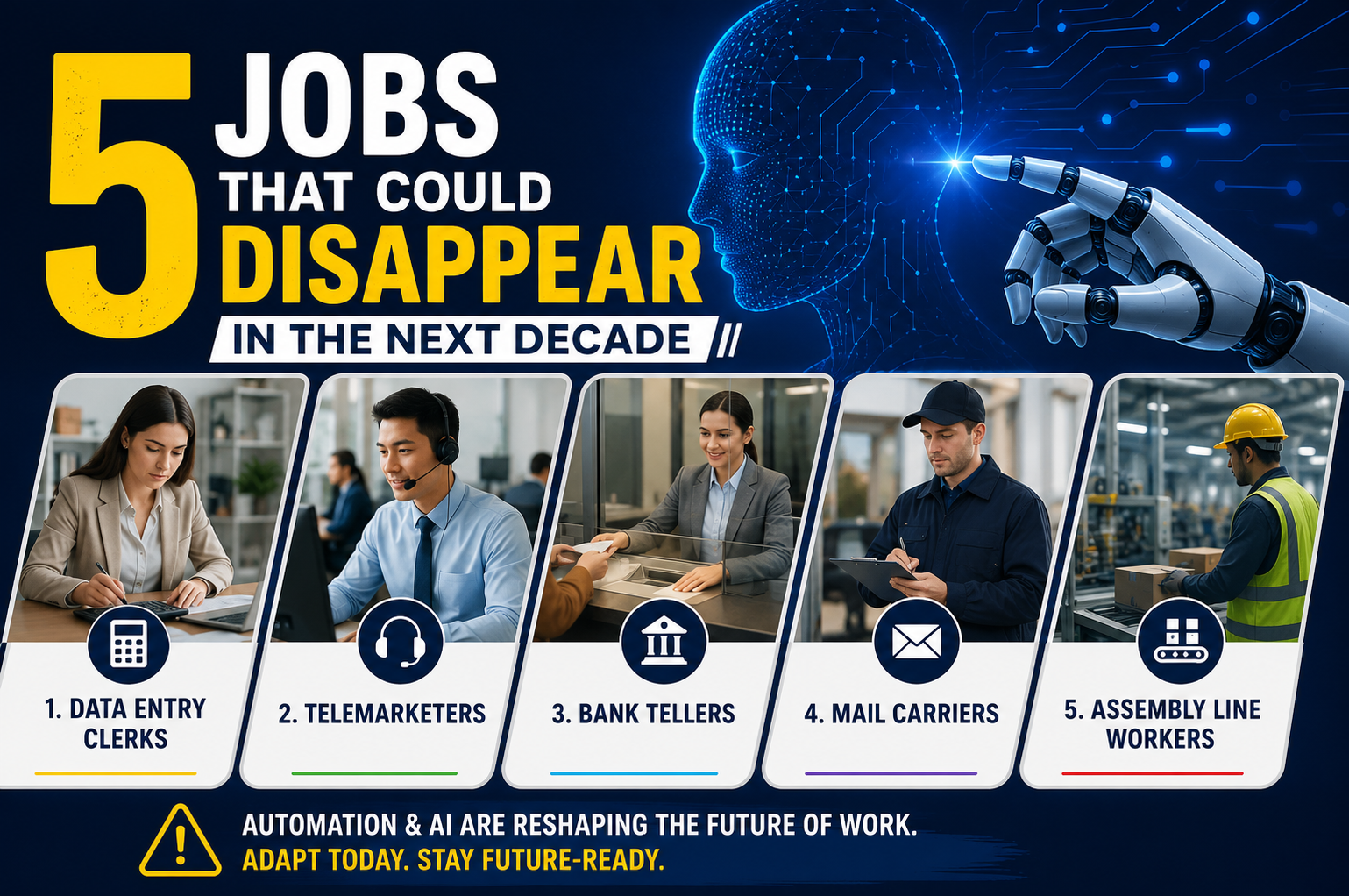 5 Jobs That Could Disappear In The Next Decade