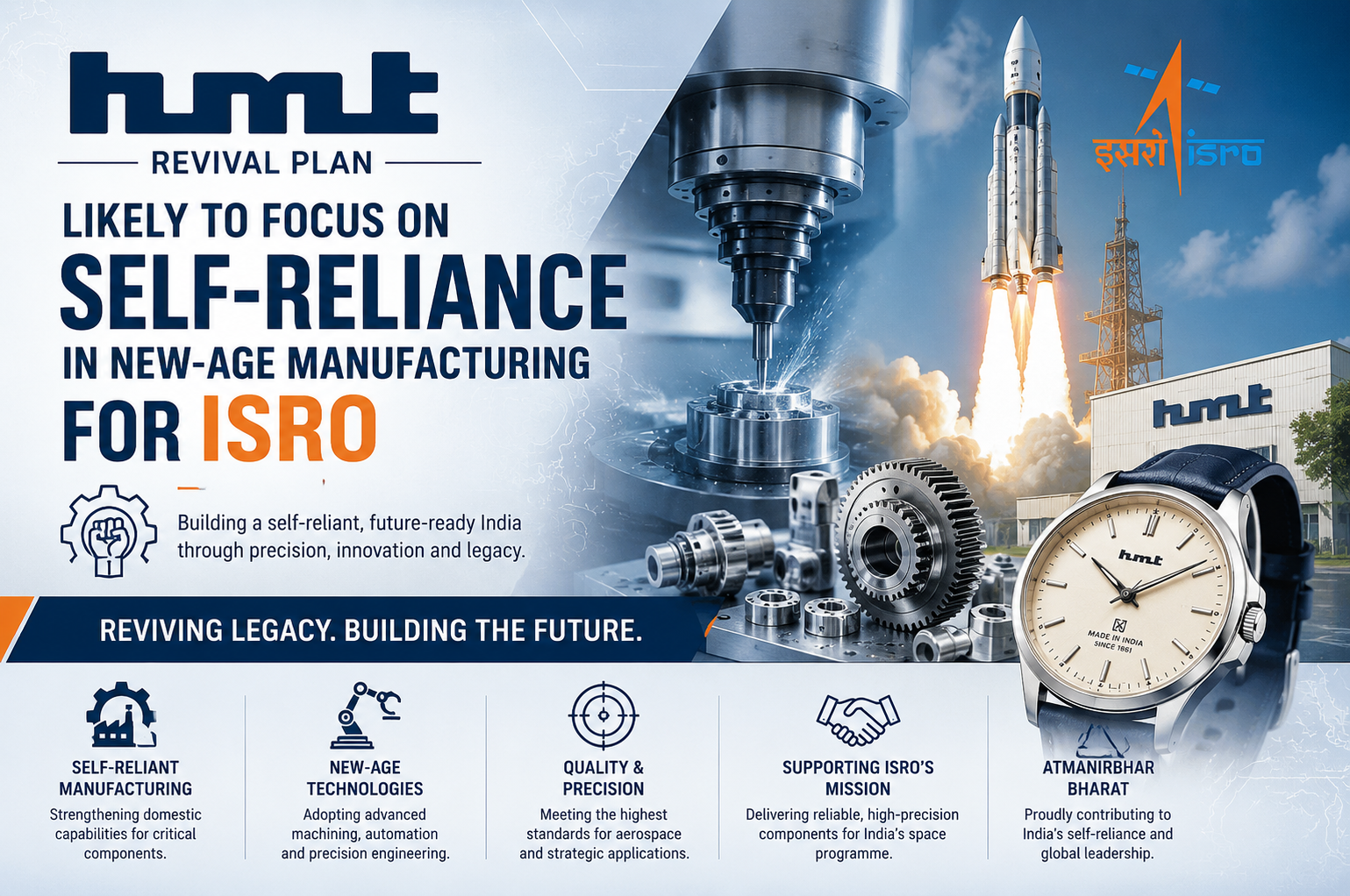 HMT revival plan likely to focus on self-reliance in new-age manufacturing for ISRO
