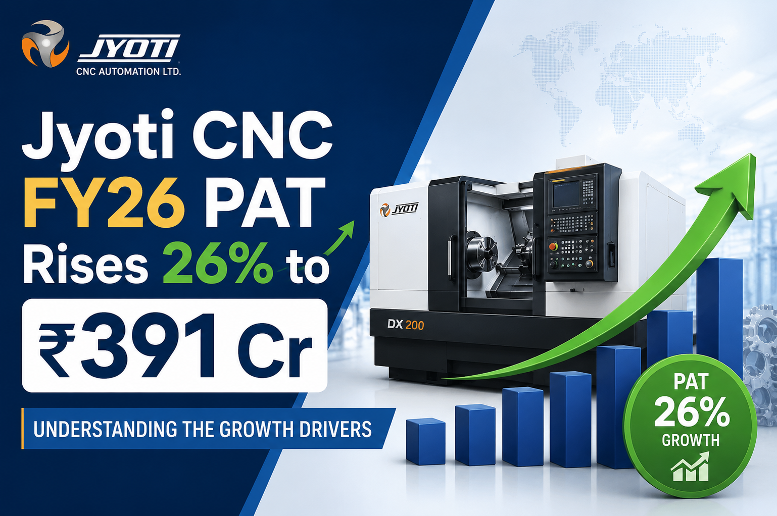 Jyoti CNC FY26 PAT Rises 26% to ₹391 Cr Understanding the Growth Drivers