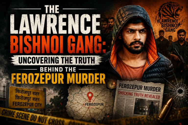 The Lawrence Bishnoi Gang Uncovering the Truth Behind the Ferozepur Murder