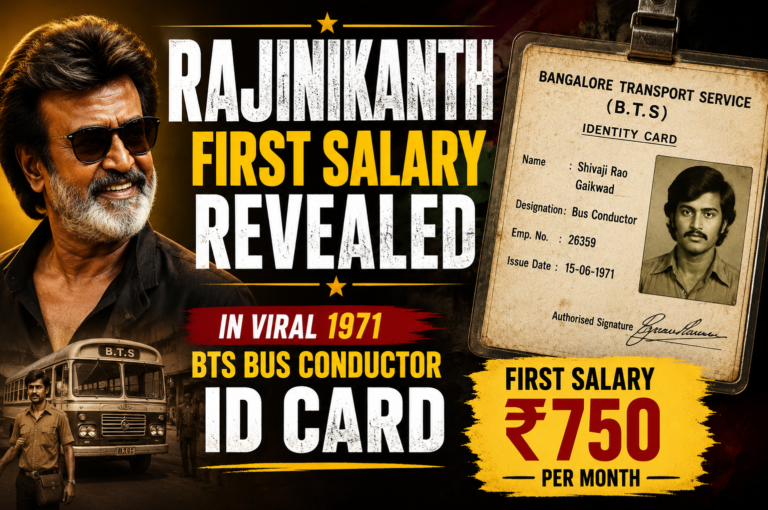 Uncovering Rajinikanth’s Early Days: The Fascinating Story Behind His First Salary