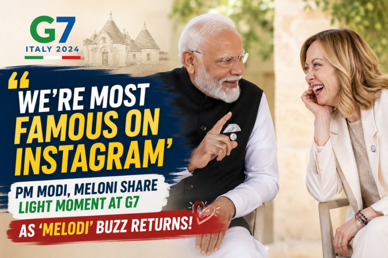 We're most famous on Instagram' PM Modi, Meloni share light moment at G7 as ‘Melodi’ buzz returns